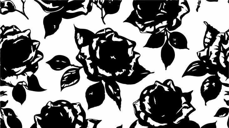 Vintage Rose Botanical Free Vector Seamless Pattern