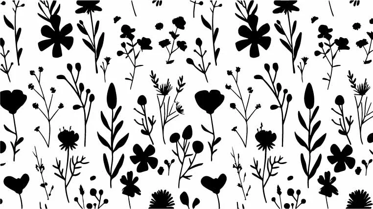 Wildflower Meadow Floral Free Vector Seamless Pattern