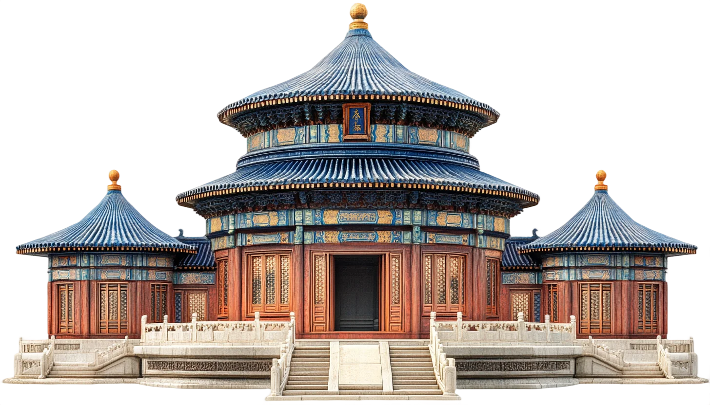 Traditional Chinese Circular Temple Free PNG