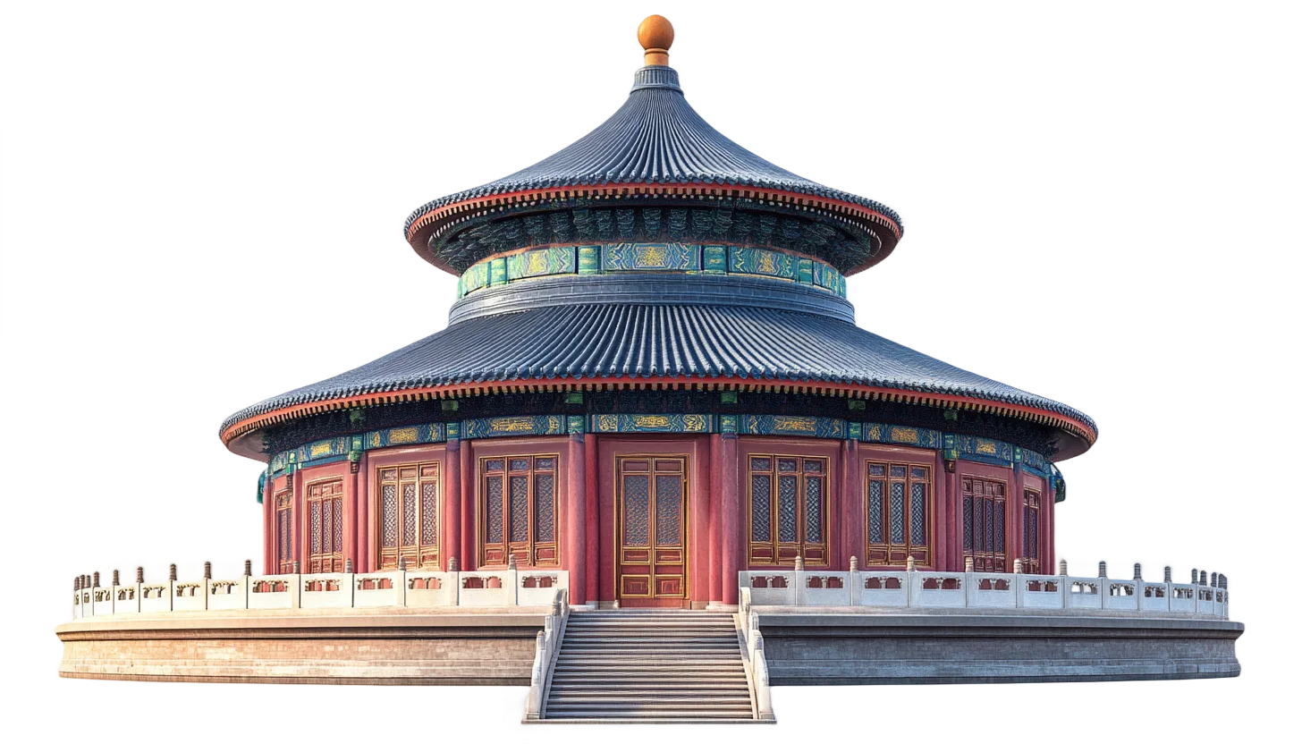 Chinese Temple Pavilion Architecture Free PNG