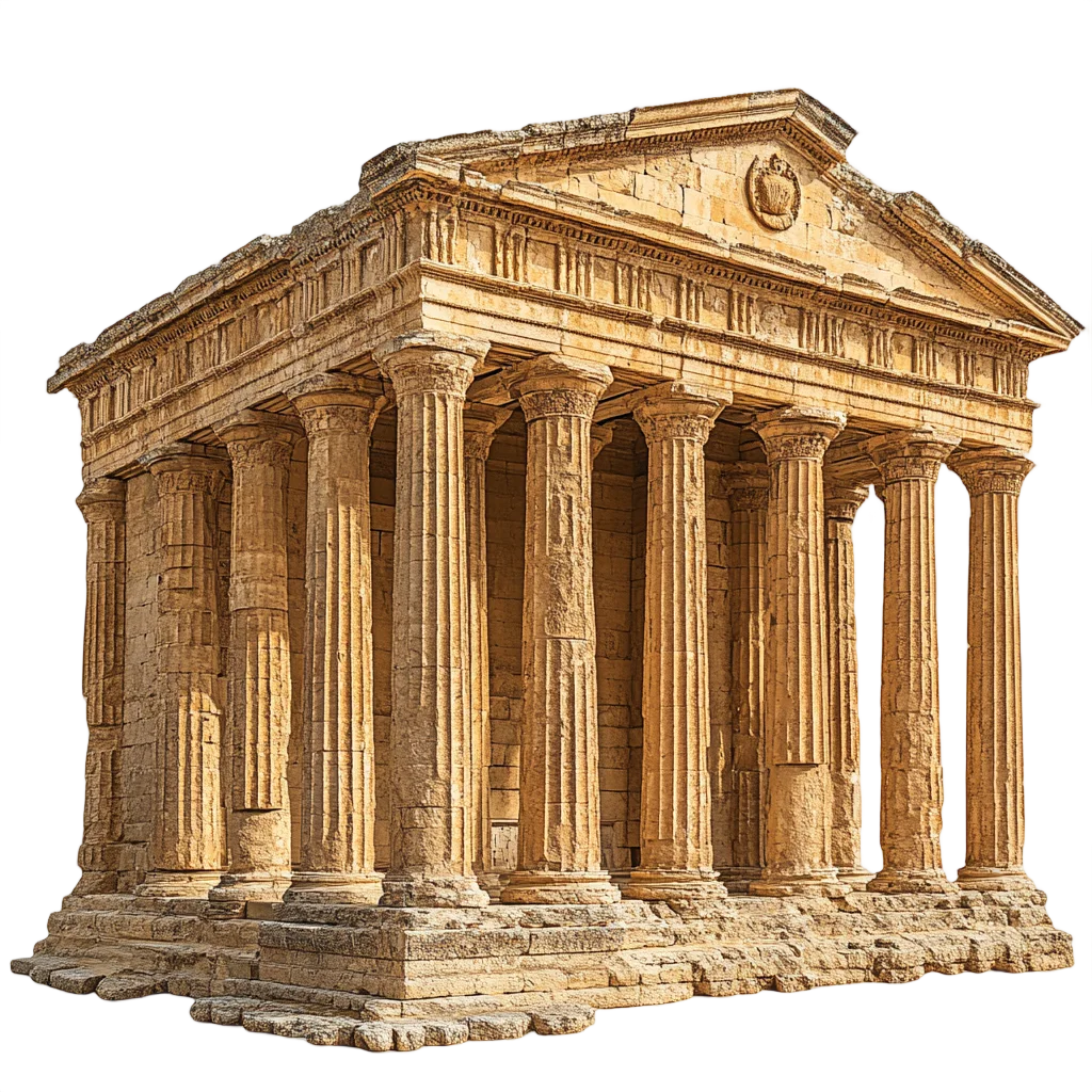 Classical Roman Temple Architecture Free PNG