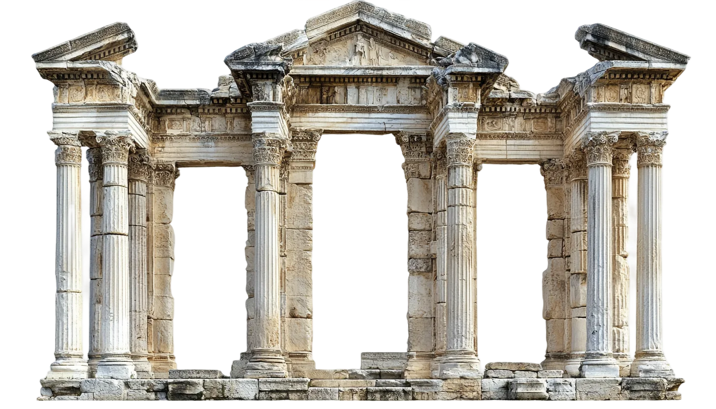 Ancient Roman Monumental Arch Gateway Free PNG