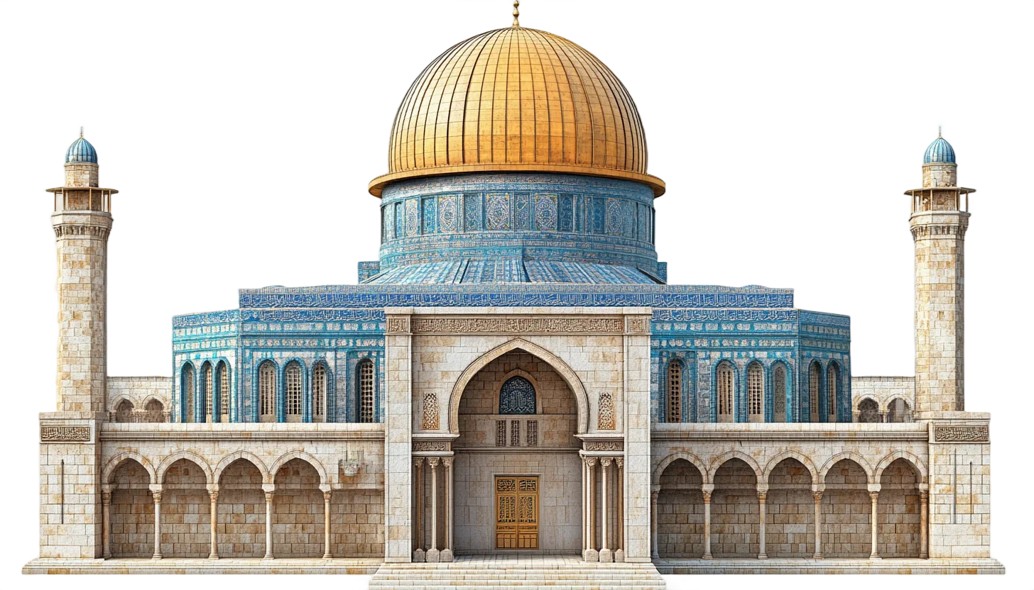 Golden Dome Mosque Islamic Architecture Free PNG
