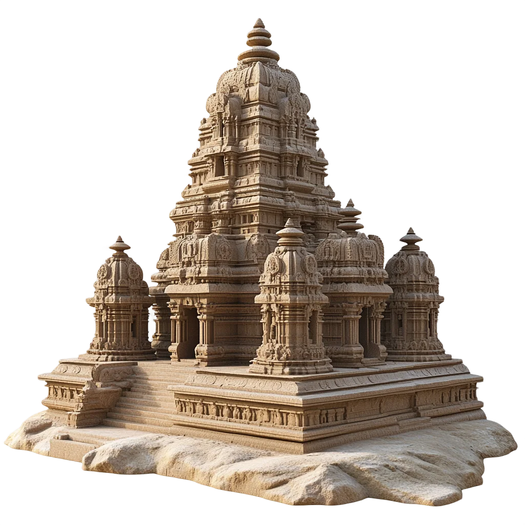 Ancient Stone Pagoda Hindu Temple Ruins Free PNG
