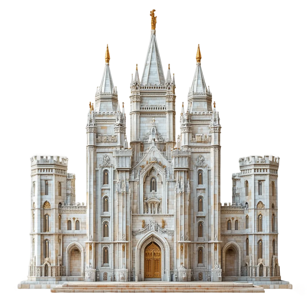 Gothic Stone Cathedral Church Facade Free PNG