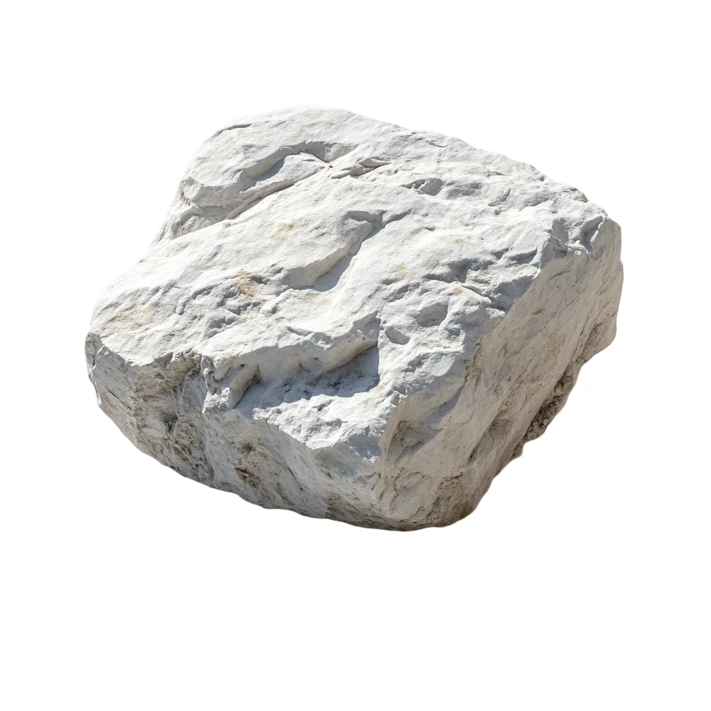 Rough Cut Grey Granite Stone Boulder Free PNG