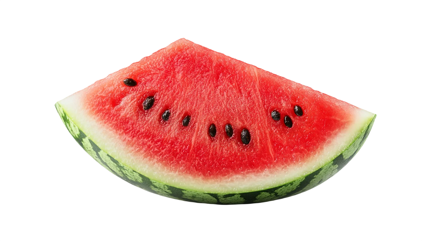 Fresh Sweet Red Watermelon Fruit Slice Free PNG
