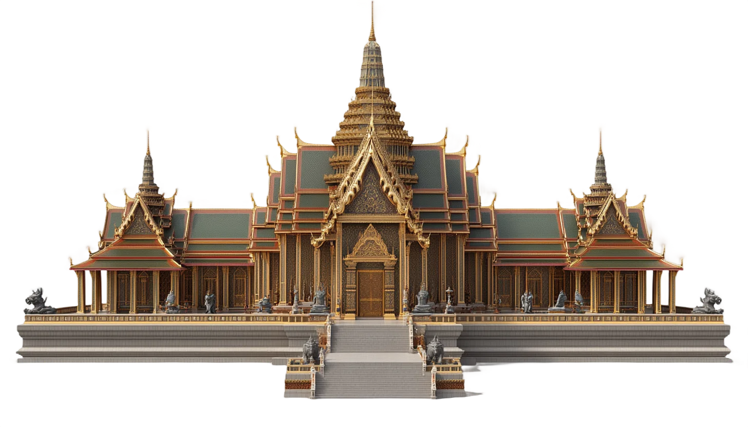 Grand Thai Royal Palace Architecture Building Free PNG