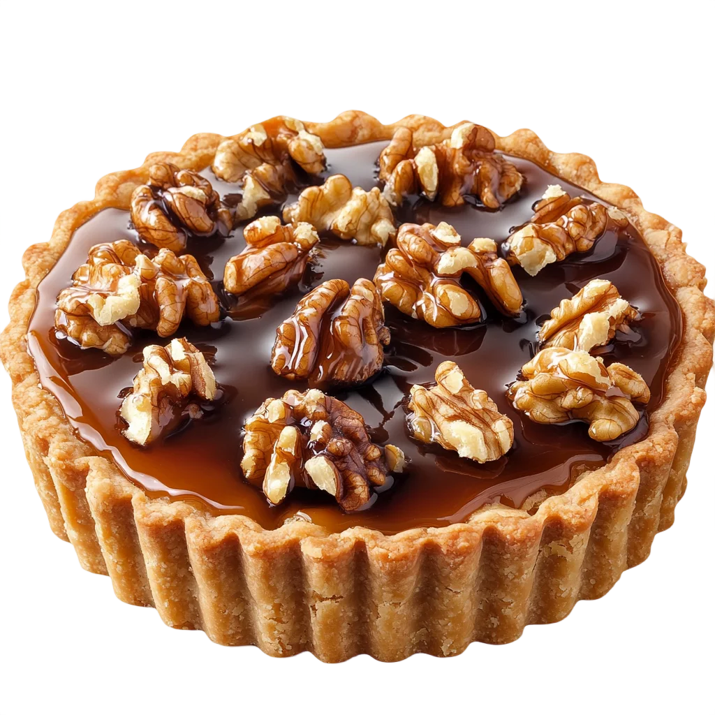 Gourmet Caramel Nut Tart Pastry Pie Dessert Free PNG