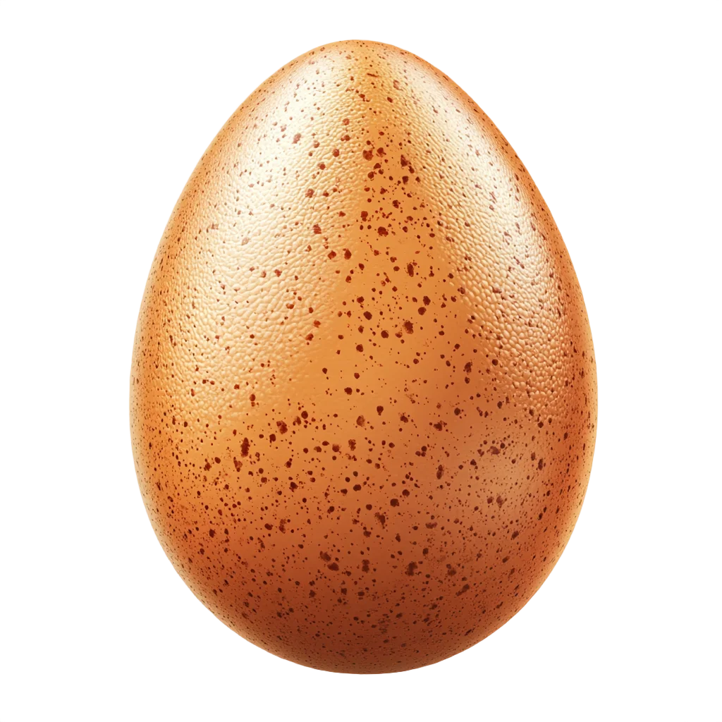 Speckled Brown Farm Egg Whole Shell Free PNG