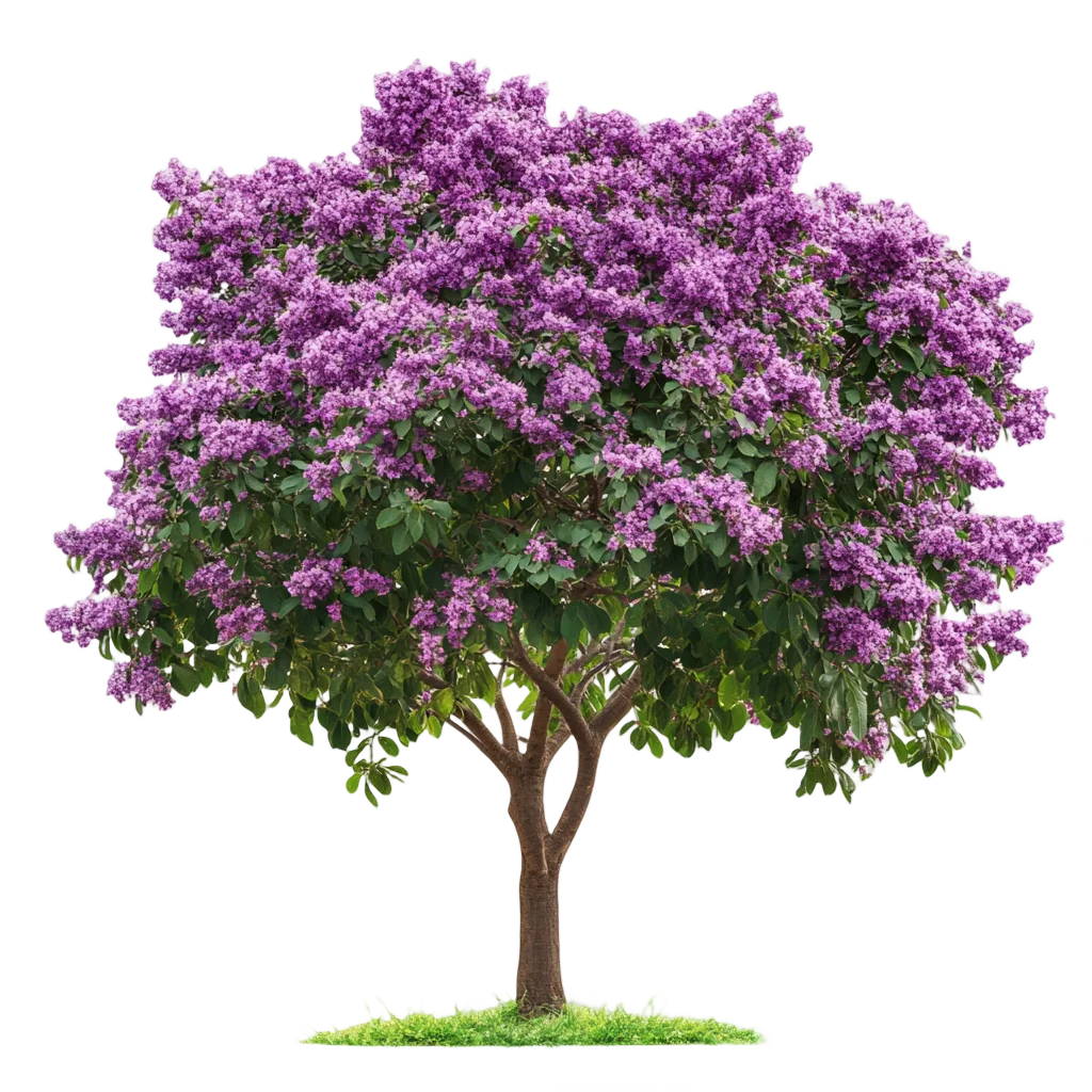 Blooming Purple Jacaranda Flowering Tree Free PNG