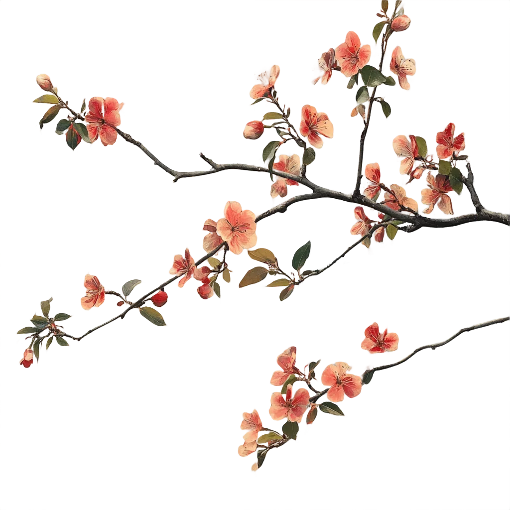 Blooming Cherry Blossom Tree Branch Free PNG