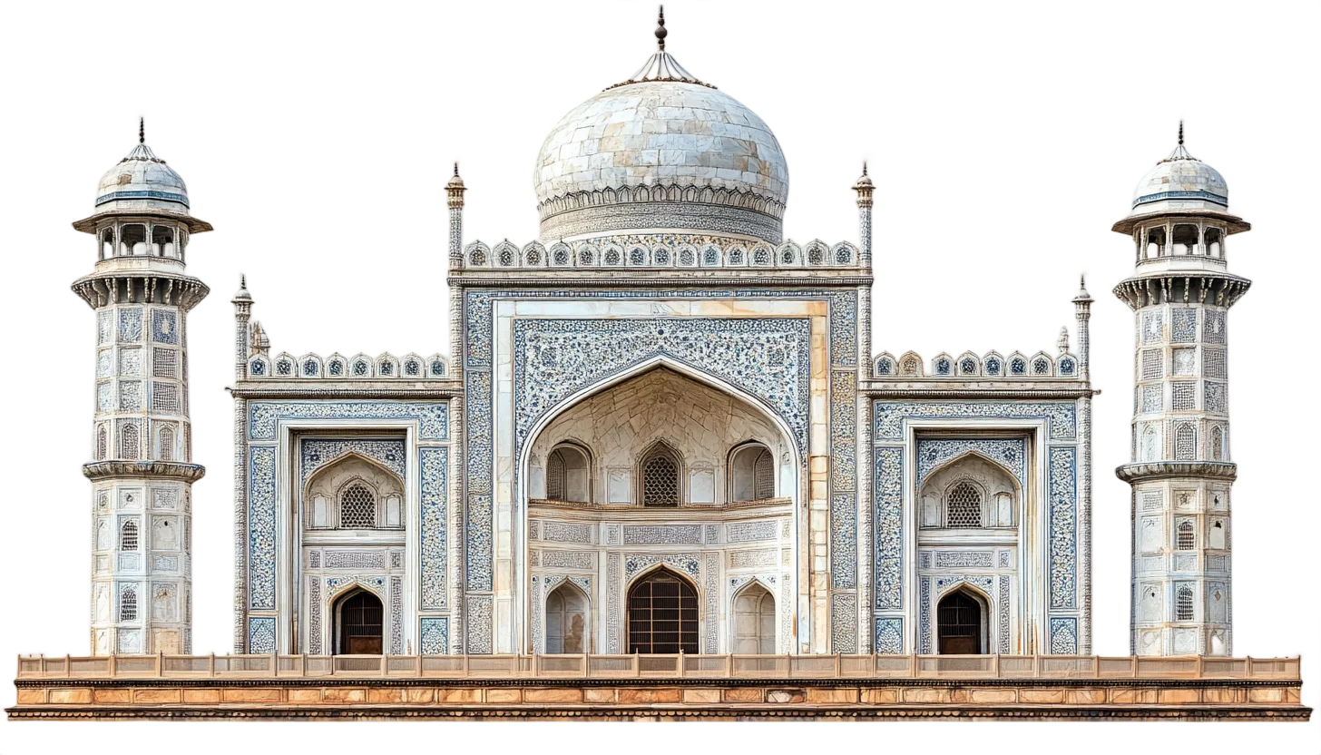 Taj Mahal Mosque Gateway Architecture Free PNG