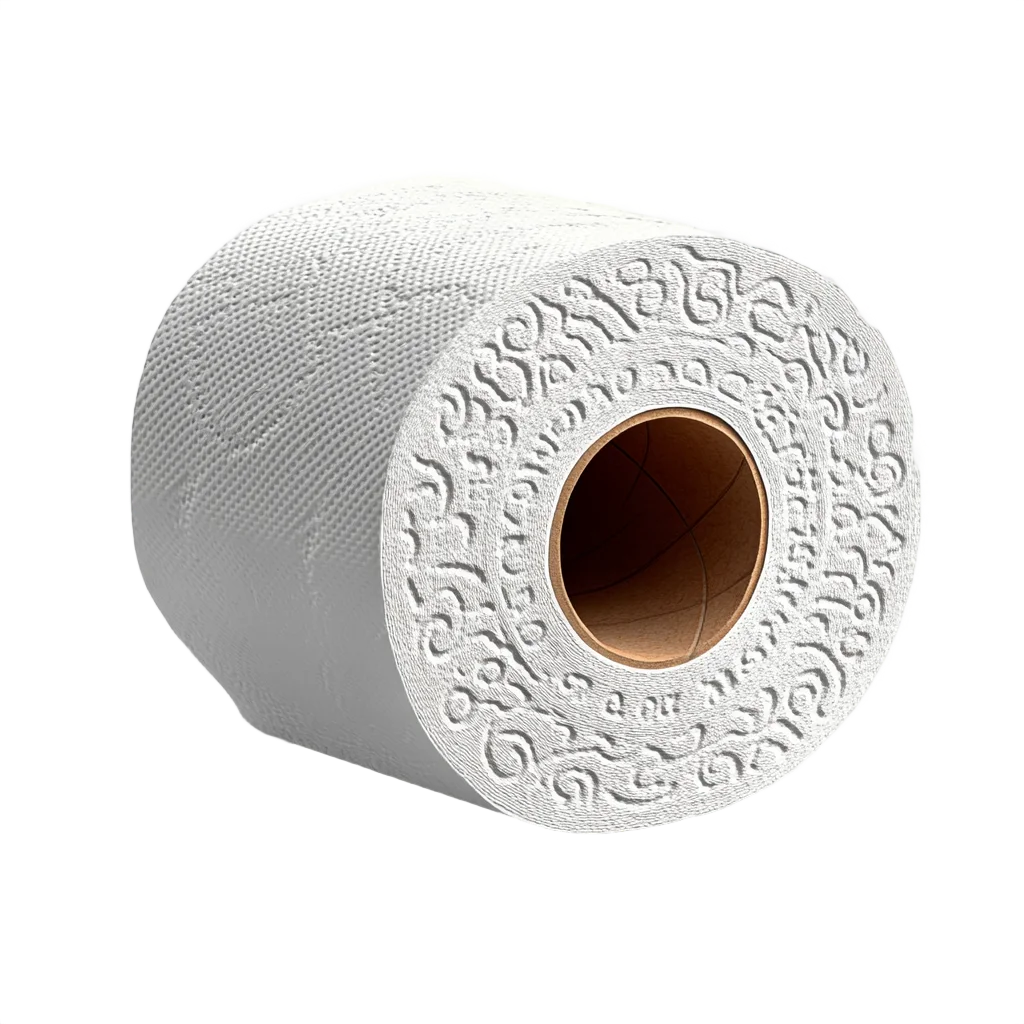 Roll of White Soft Toilet Paper Free PNG