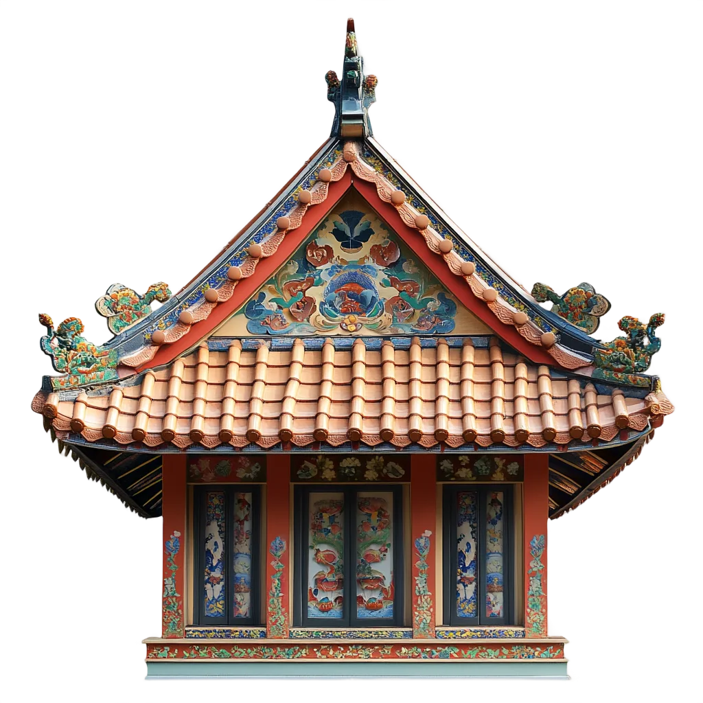 Traditional Asian Pagoda Temple Building Free PNG