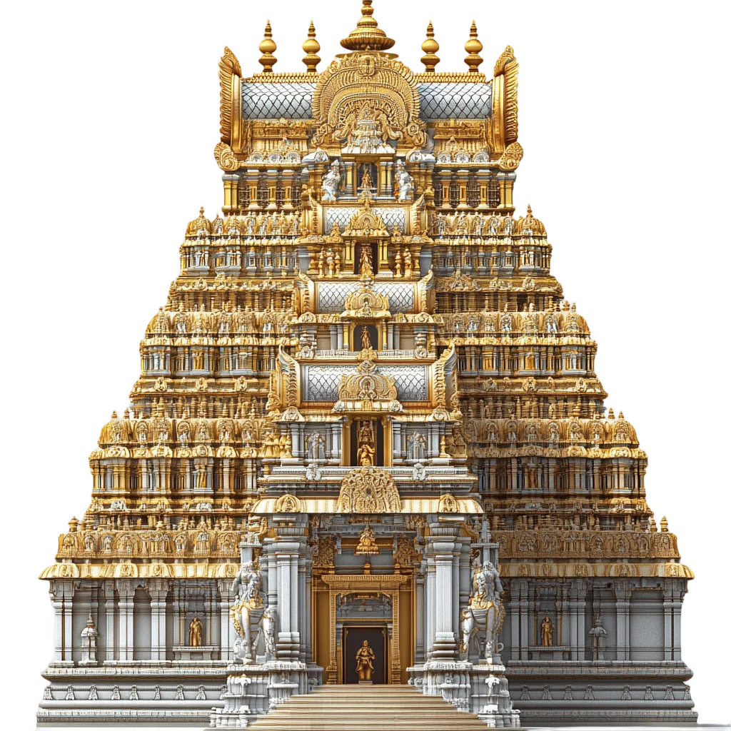 Historic South Indian Temple Gopuram Free PNG