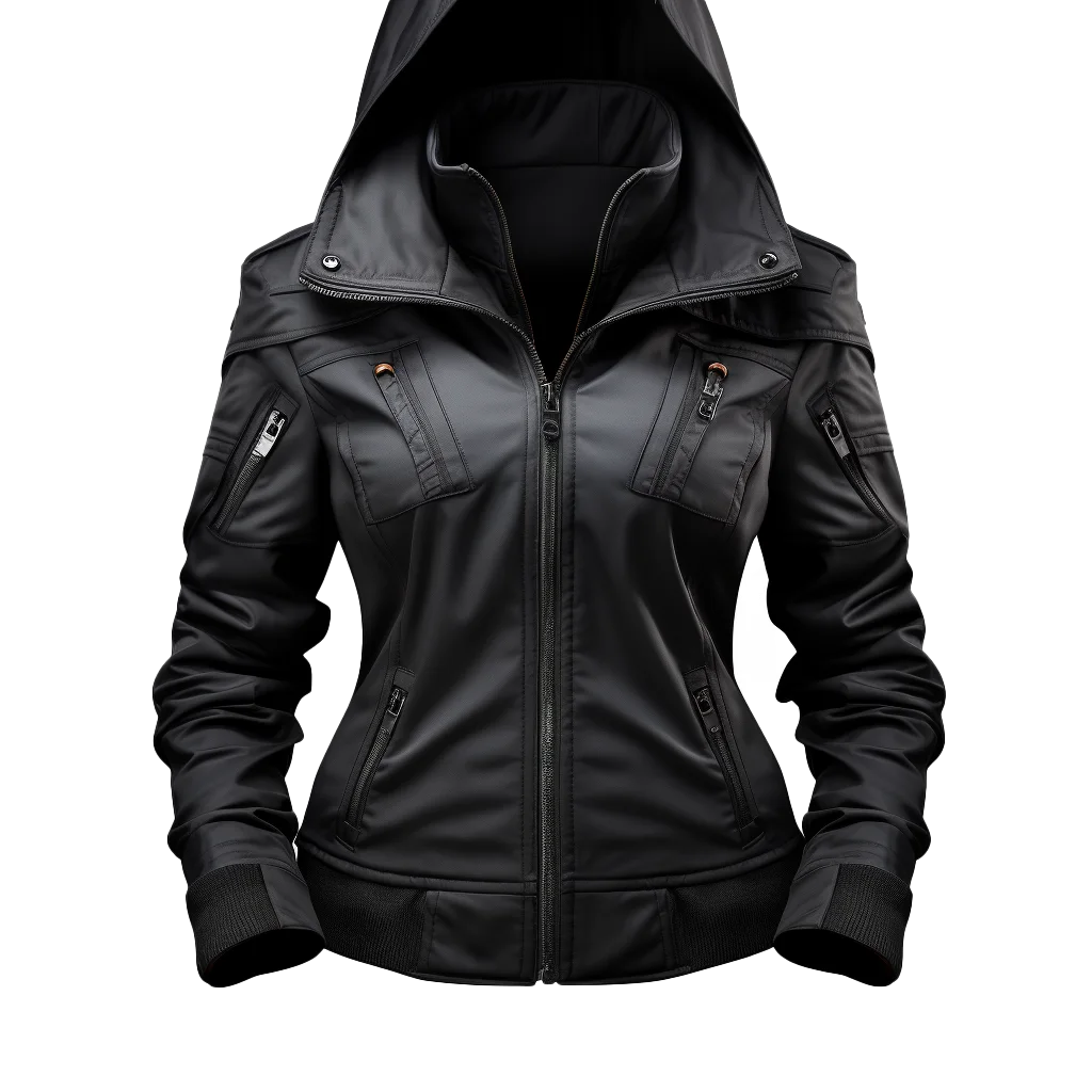 Camel Brown Double Breasted Trench Moto Jacket Free PNG