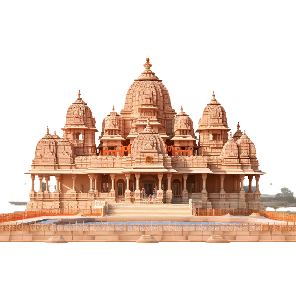 Historic Indian Temple Sandstone Architecture Free PNG