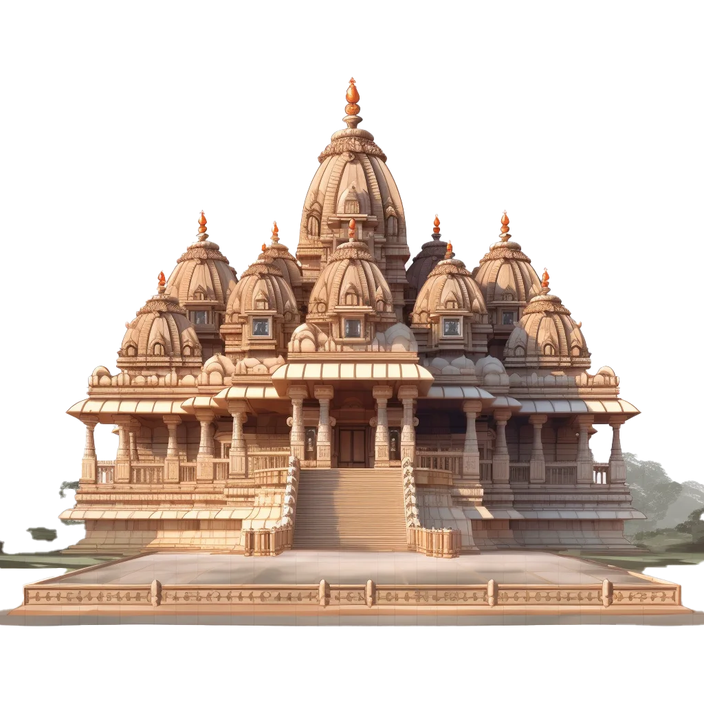 Ancient Carved Hindu Mandir Stone Temple Free PNG