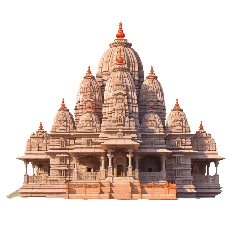 Ancient Sandstone Hindu Temple Architecture Free PNG