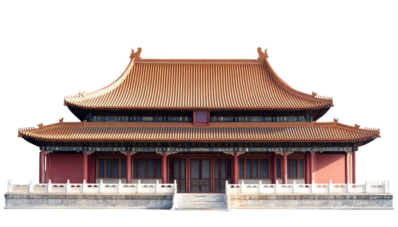 Traditional Chinese Palace Entrance Gate Free PNG