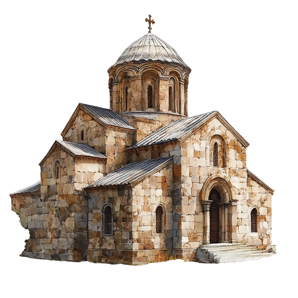 Ancient Armenian Stone Church Monastery Free PNG