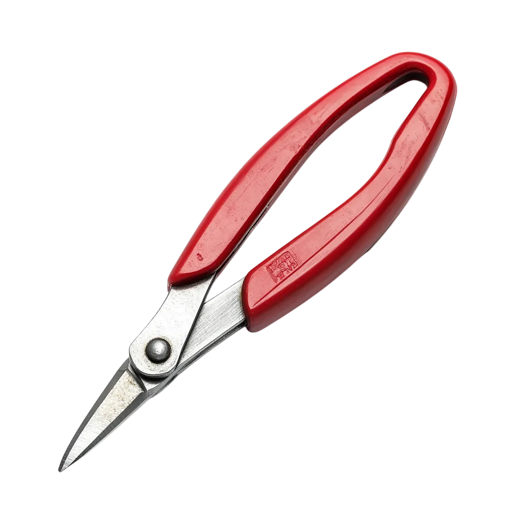 Red Handle Bonsai Pruning Shears Free PNG Tool