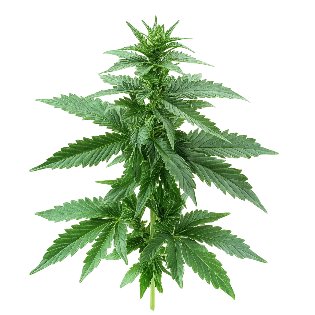 Fresh Green Cannabis Hemp Plant Leaves Free PNG