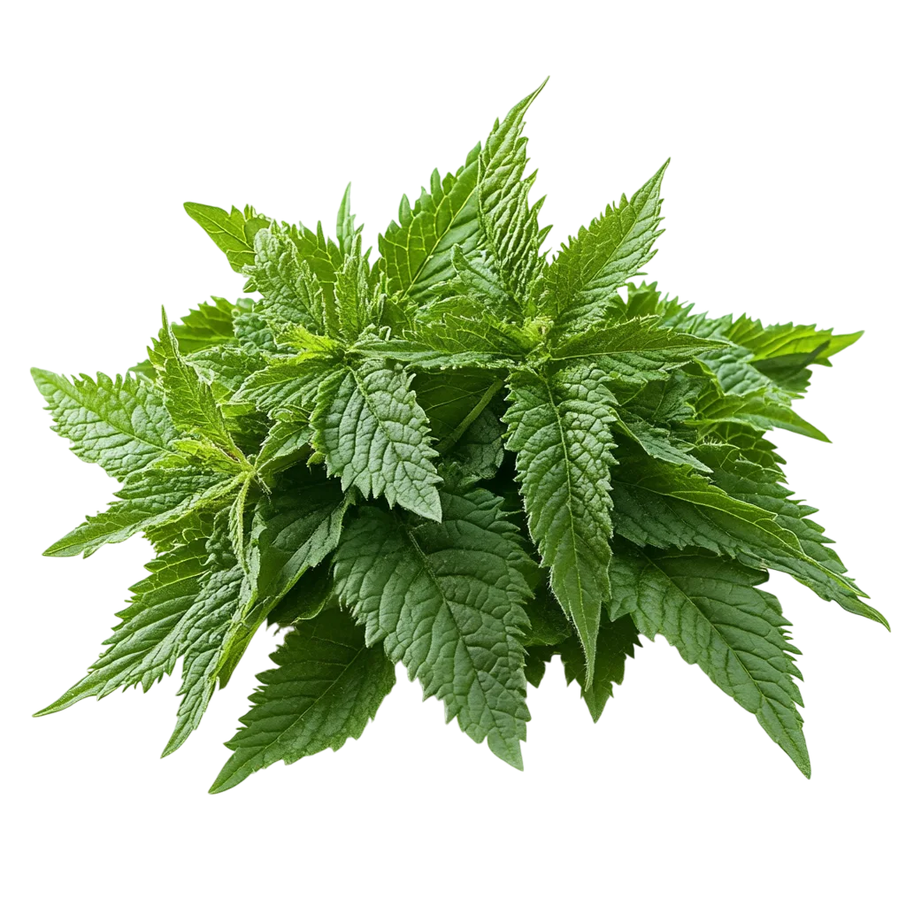 Fresh Green Nettle Leaves Bush Bunch Free PNG