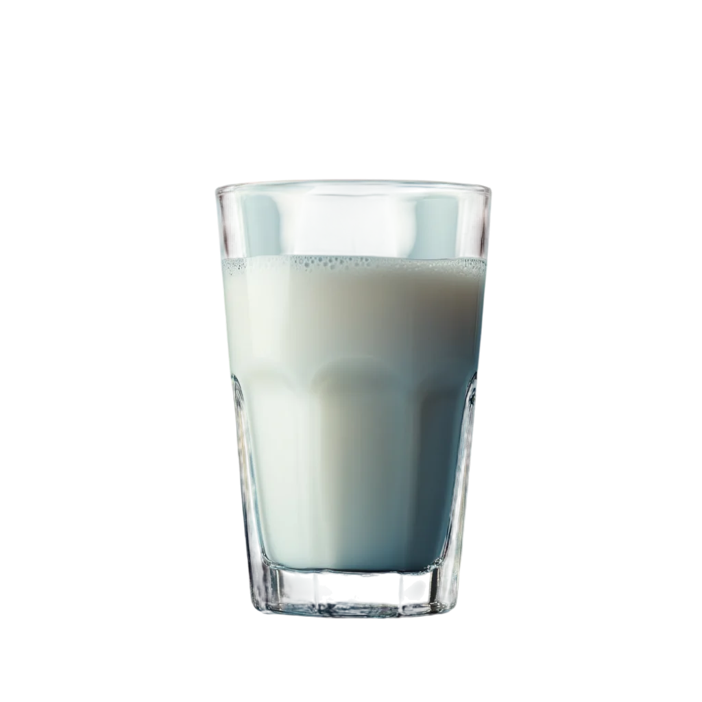 Tall Glass of Cold Farm Milk Free PNG Beverage