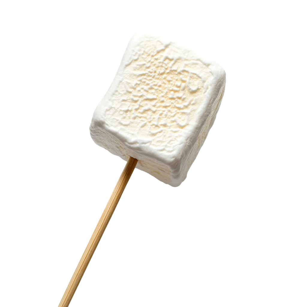 Roasted White Marshmallow on Skewer Free PNG Food