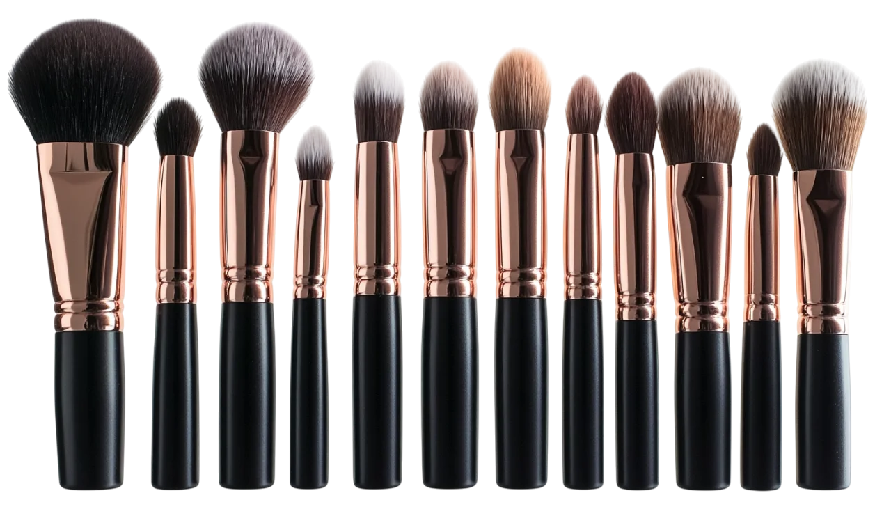 Set of Professional Makeup Brushes Free PNG