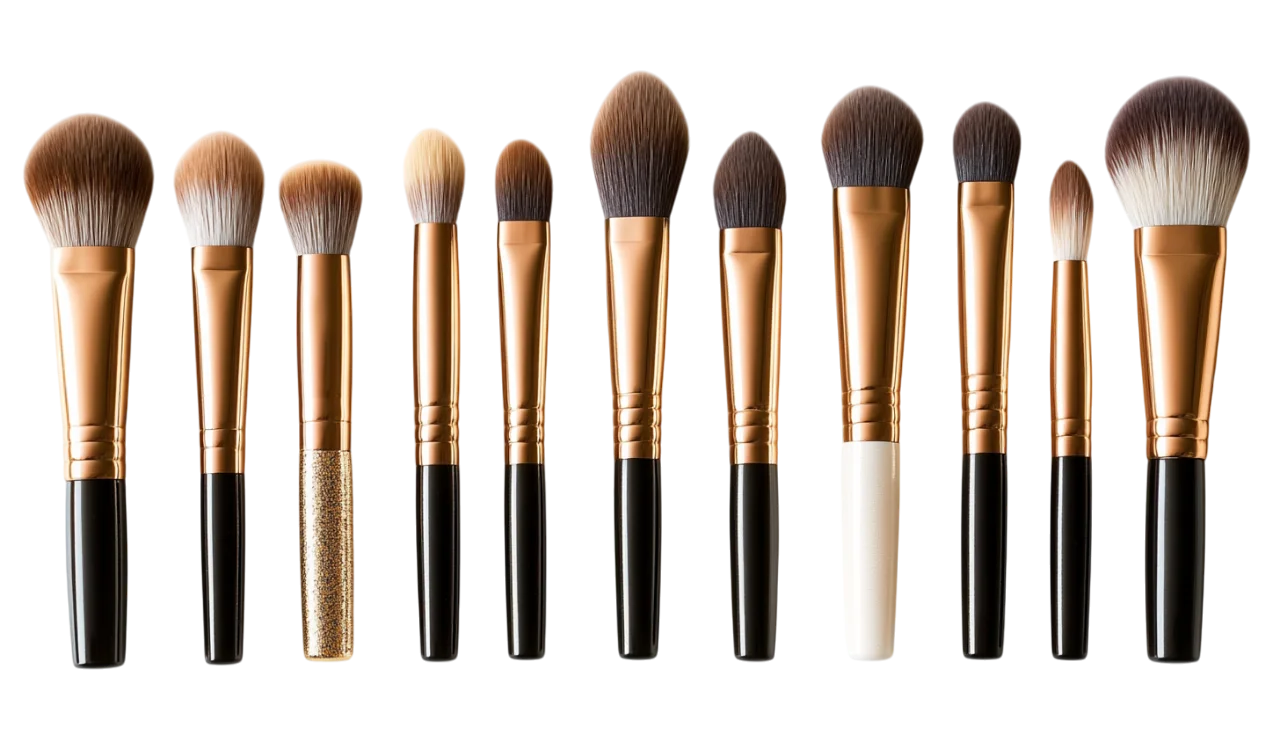 Cosmetic Makeup Brushes Collection Free PNG
