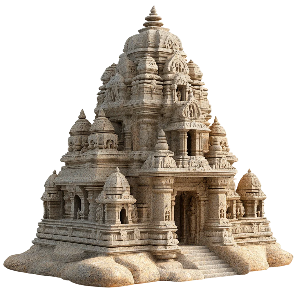 Ancient Sandstone Temple Monument Free PNG Cutout