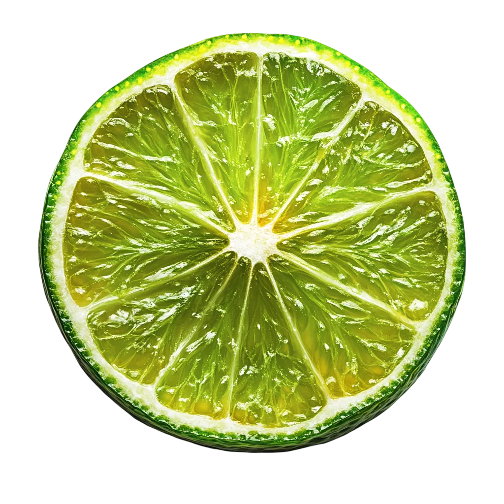 Fresh Round Green Lime Slice Free PNG Citrus