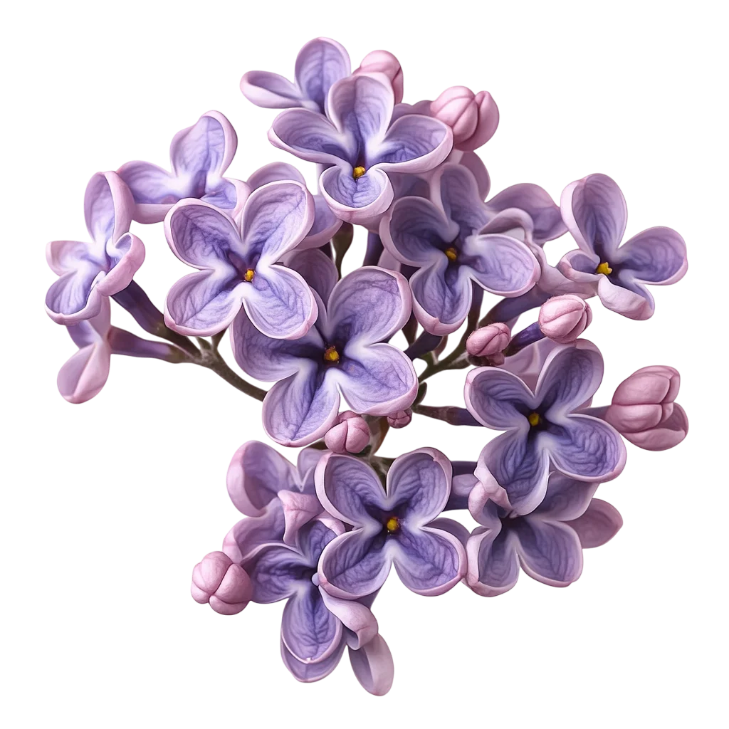 Delicate Purple Lilac Sprig Branch Free PNG