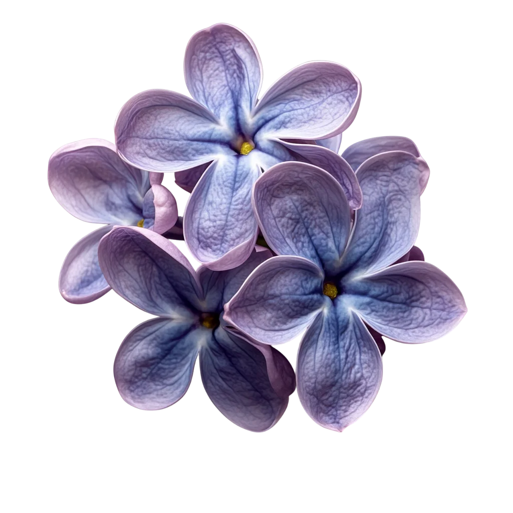 Purple Lilac Blossom Cluster Free PNG Cutout