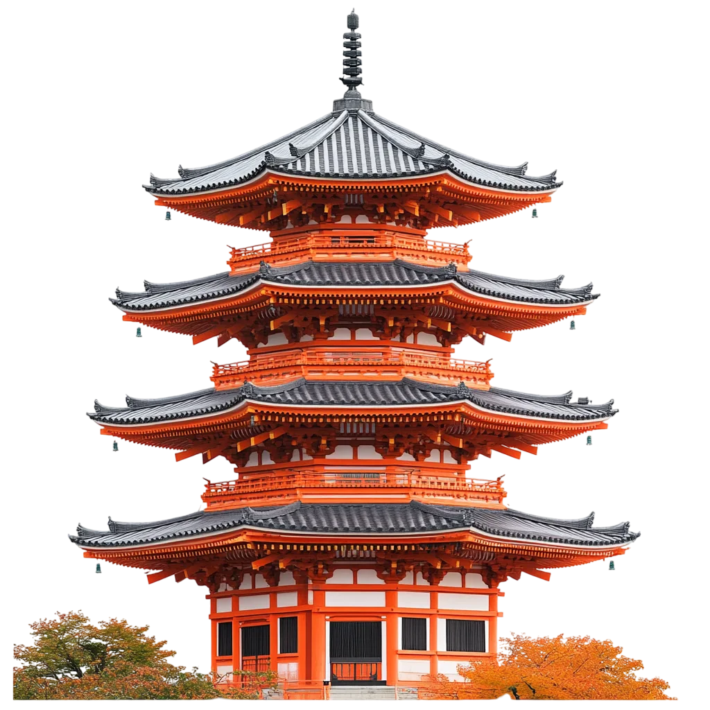 Historic Japanese Pagoda Shrine Free PNG Architecture