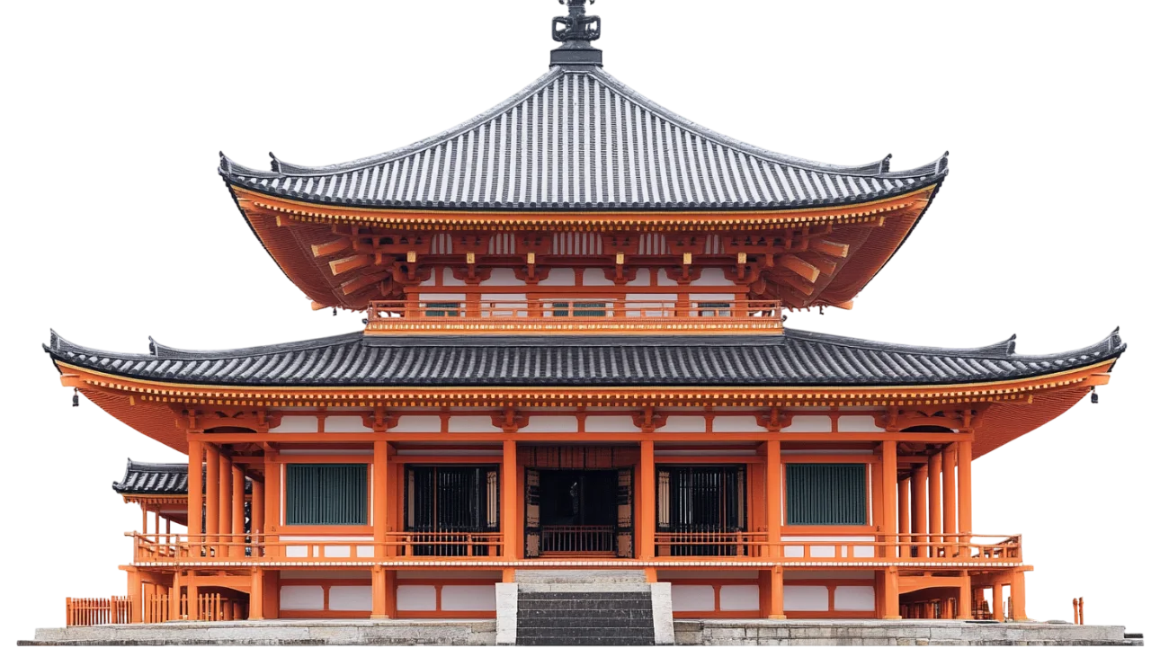 Traditional Japanese Temple Palace Free PNG Cutout