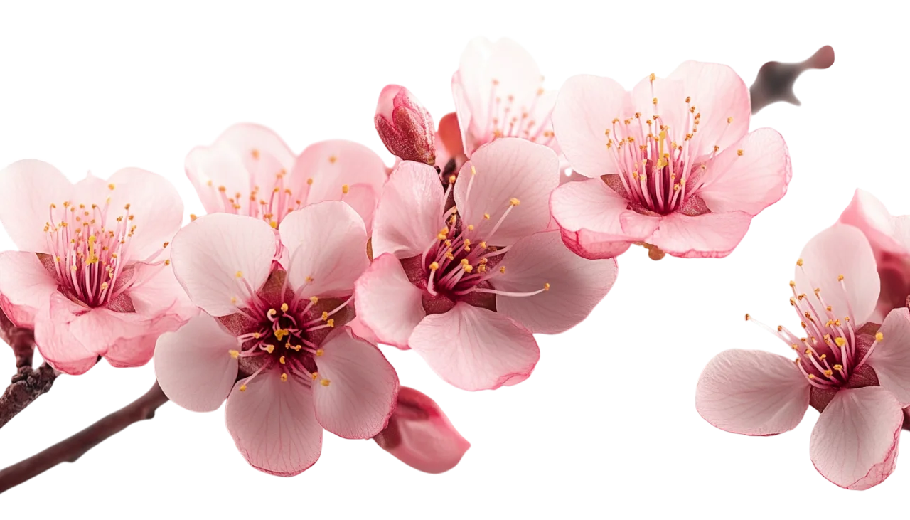 Pink Floral Blossom Branch Floral Art Free PNG