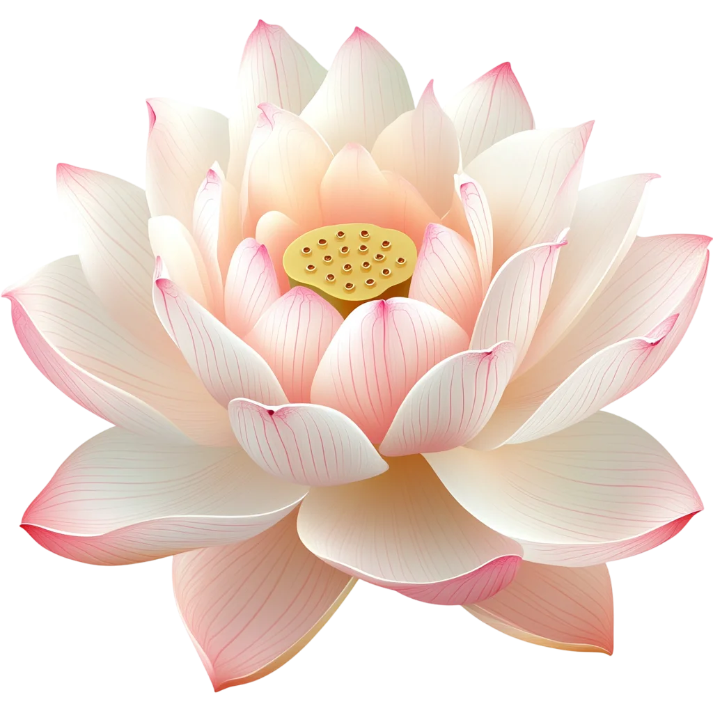 Soft Pink Lotus Flower Blossom Petals Free PNG