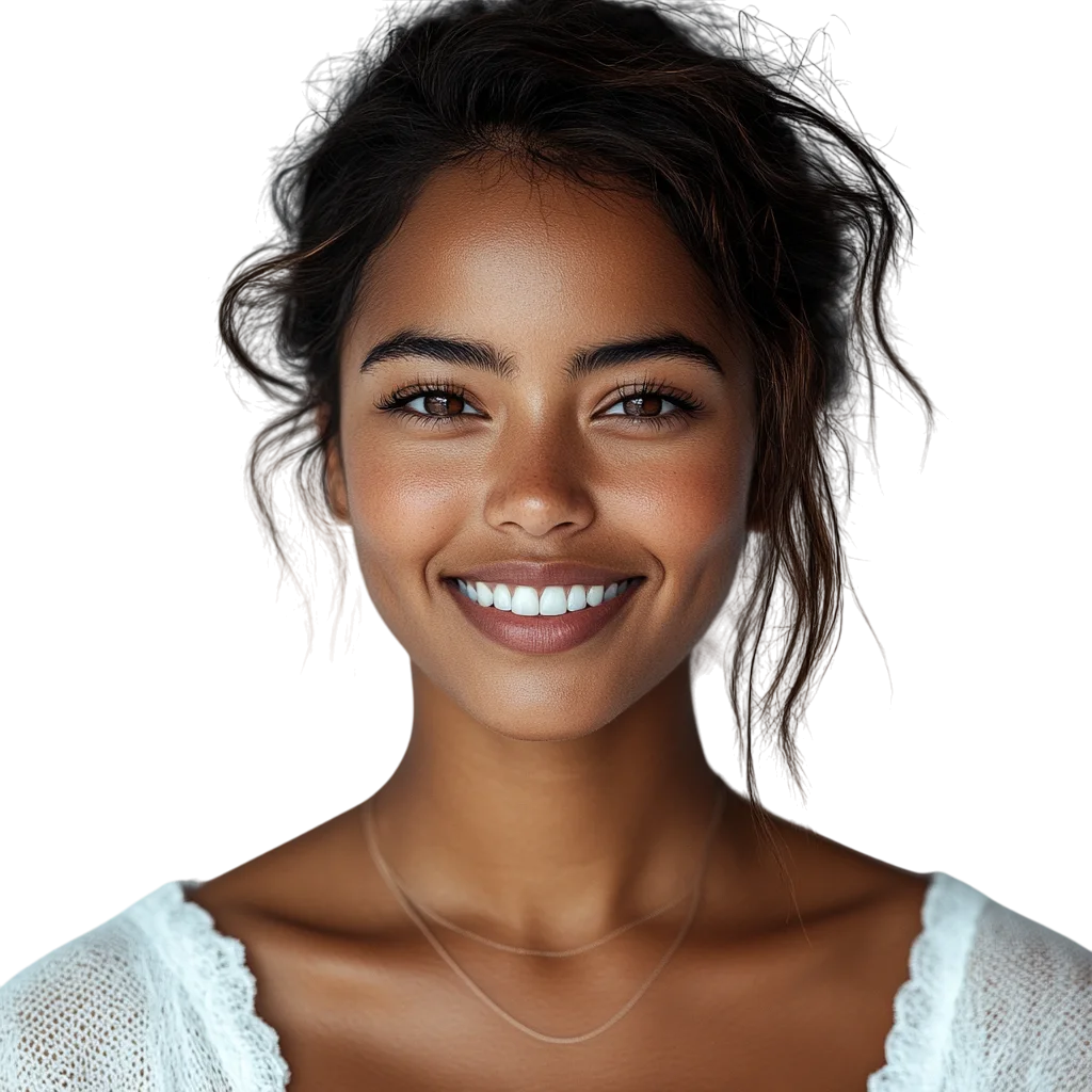 Smiling African American Woman Free PNG Headshot