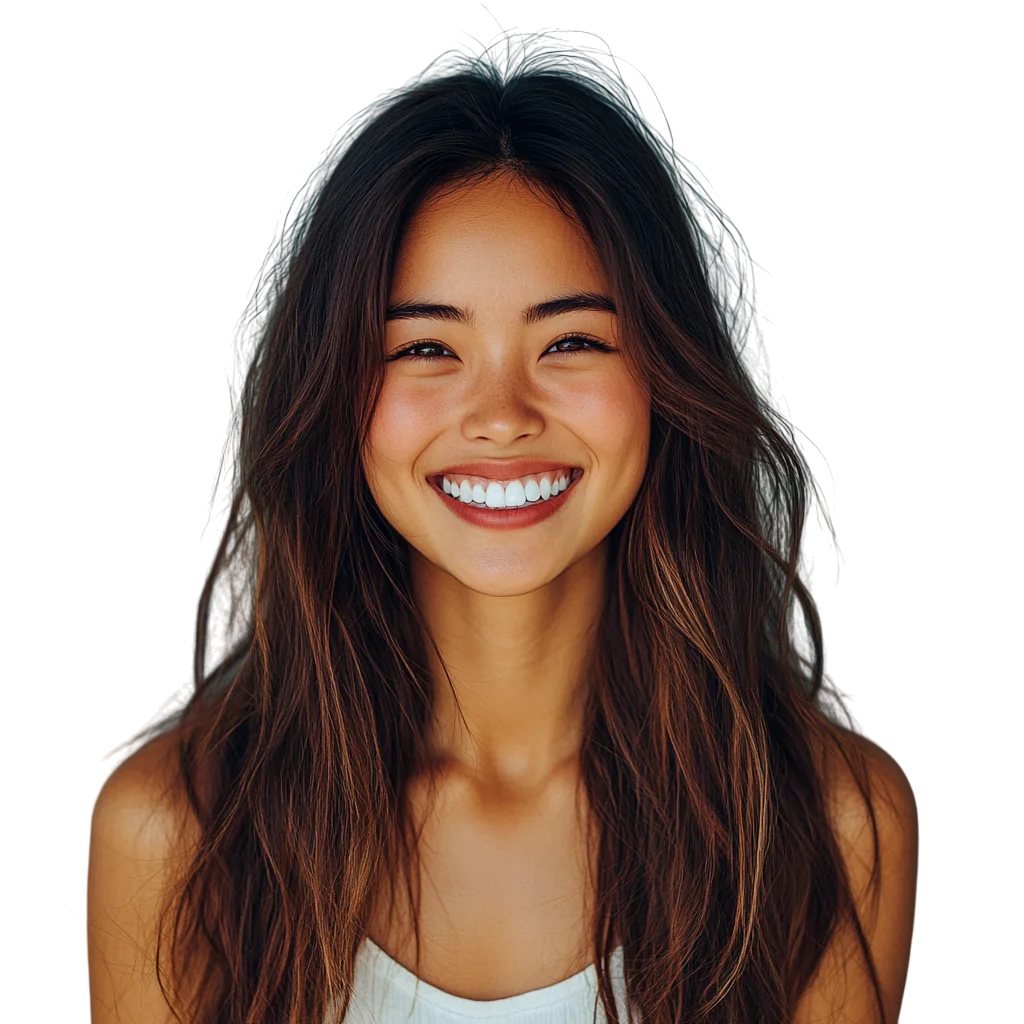 Happy Smiling Brunette Woman Free PNG Headshot