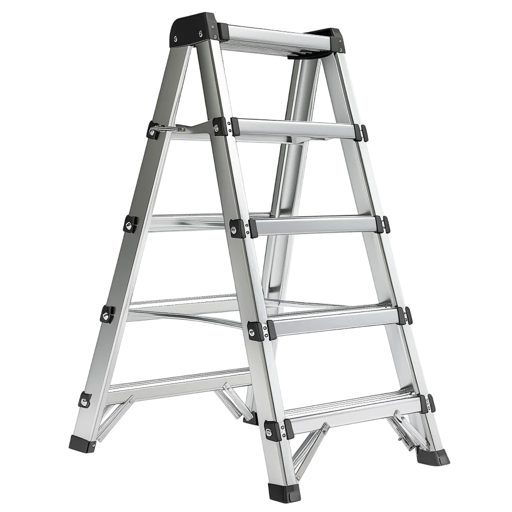 Aluminum Step Ladder Folding Tool Free PNG Cutout