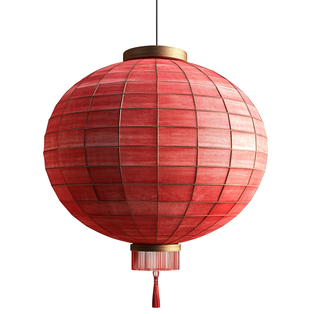Traditional Red Chinese Paper Lantern Free PNG