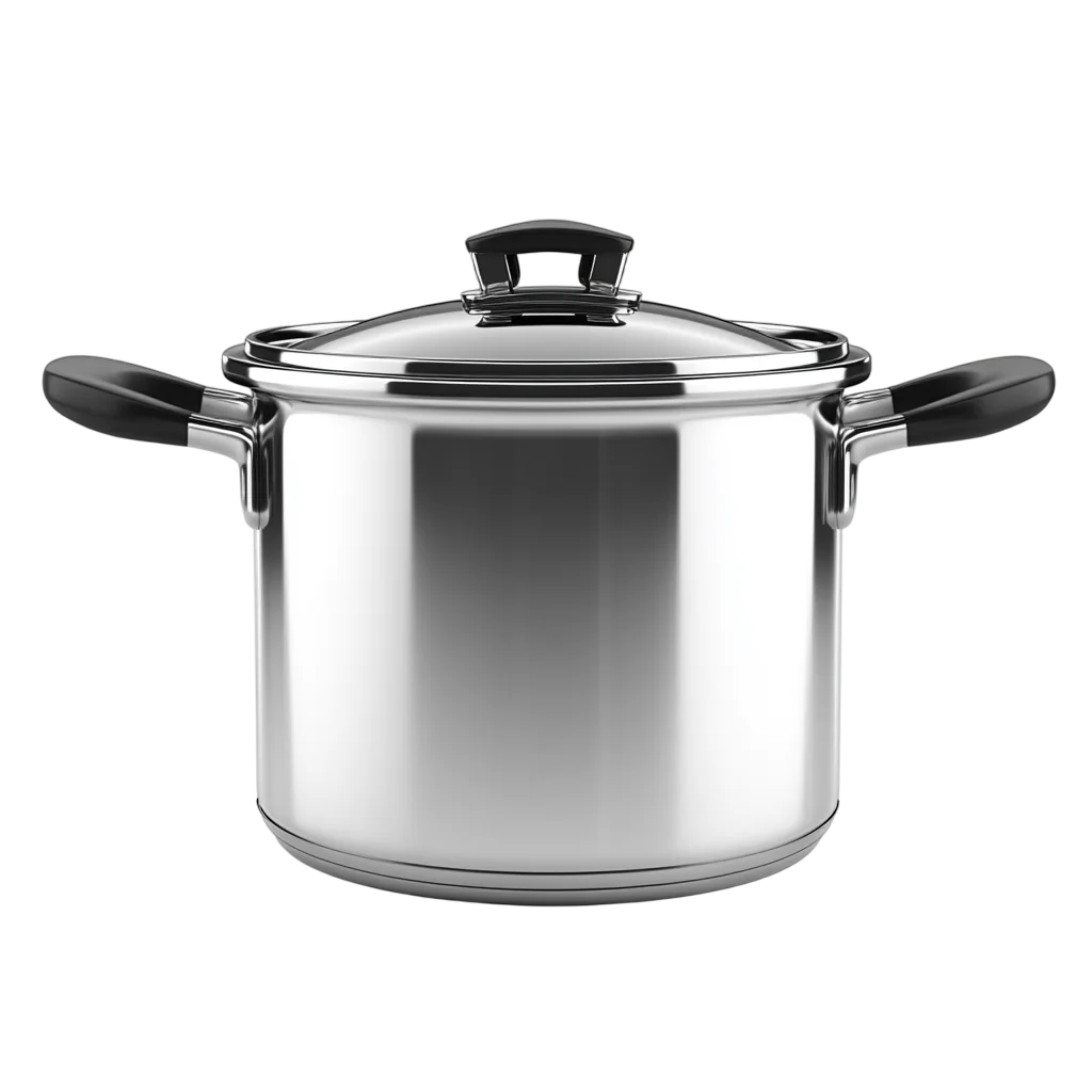 Modern Stainless Steel Cooking Saucepot Free PNG