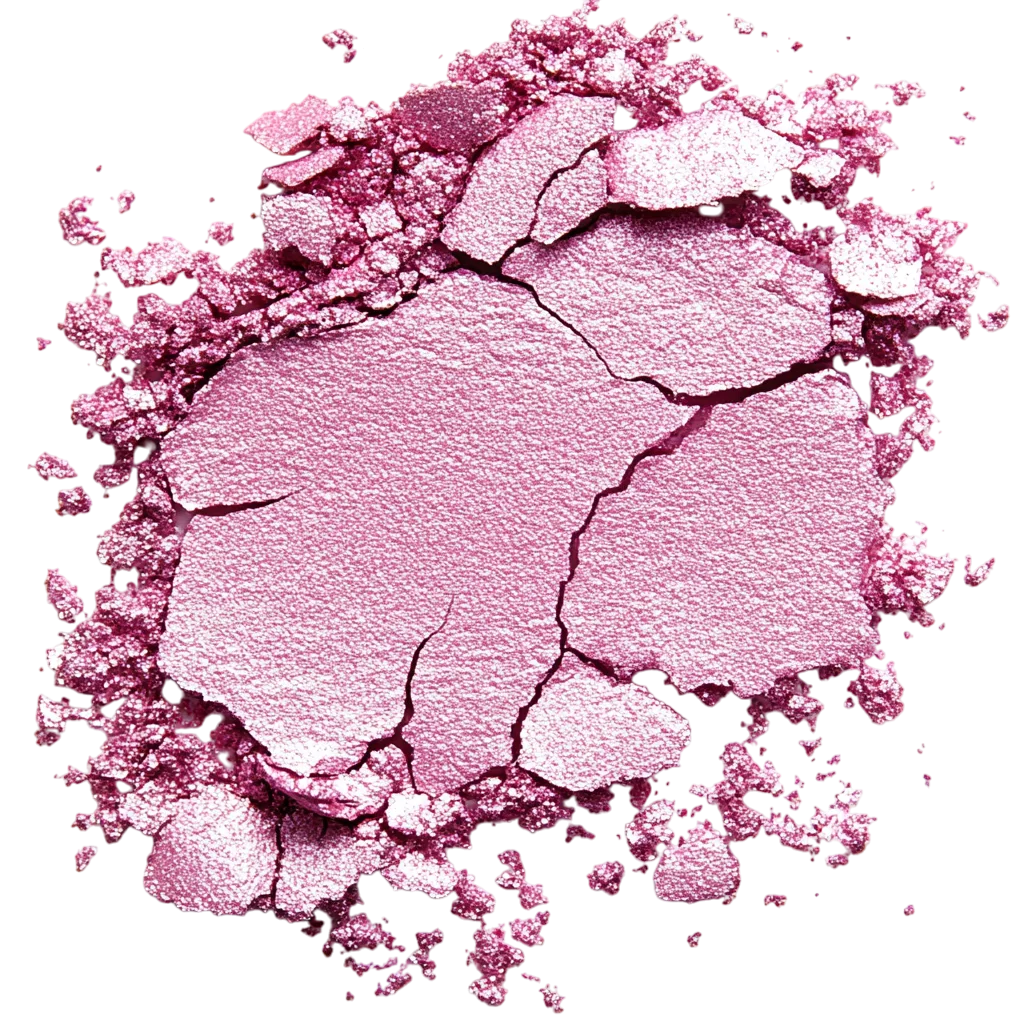 Pink Powder Makeup Swatch Free PNG Texture