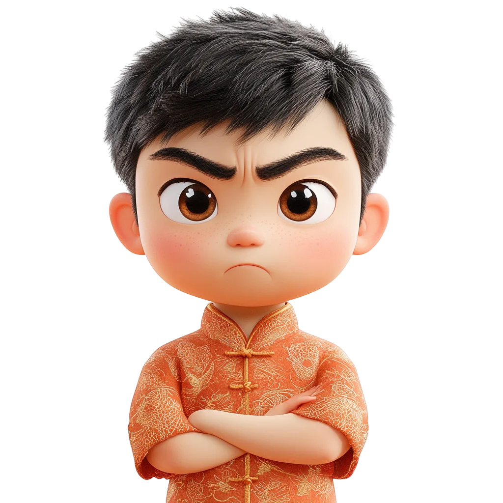 Cute 3D Animated Boy Smiling Free PNG Character