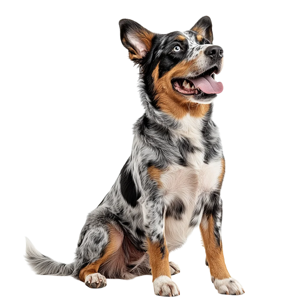 Blue Heeler Dog Standing Profile Free PNG