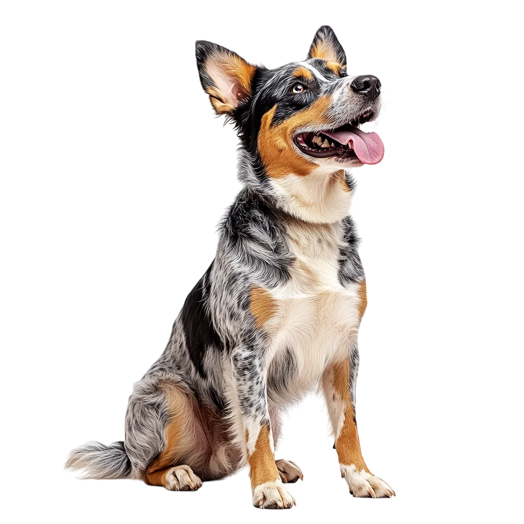 Australian Cattle Dog Sitting Free PNG Cutout